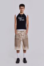 Sand Oil Wash Colossus Jorts - Image 2