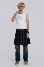 Green Check Mini Fraser Kilt - Image 2