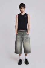 Khaki Colossus Jorts - Image 4