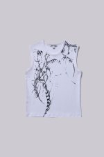 White Astora Rib Vest - Image 2