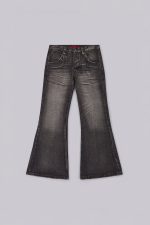 Washed Black Blaze Flared Jeans - Image 2