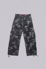 Washed Black Trooper Camo Cargo Pant - Image 2