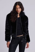 Raven Faux Fur Jacket - Image 3