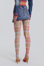 Sherbet Denim Side Pleat Mini Skirt - Image 7