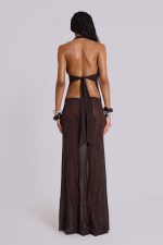 Moara Knit Plunge Maxi Dress - Image 3