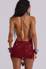 Dandara Beaded Knit Mini Dress - Image 2