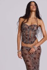 Cibelle Chiffon Corset Top - Image 3