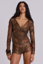 Celina Sheer Mini Shorts - Image 6