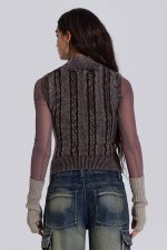Nixa Sleeveless Knit Top - Image 4
