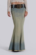 Chelsea Denim Maxi Skirt - Image 2