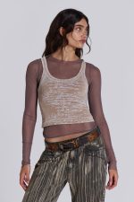 Lia Top in Taupe - Image 5