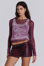 Lia Top in Magenta - Image 3