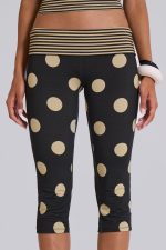 Lola Foldover Capris in Polkadot Stripe - Image 10