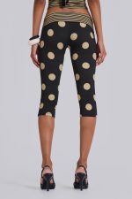 Lola Foldover Capris in Polkadot Stripe - Image 3