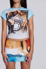 Moto Girls Baby Tee - Image 5