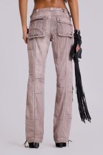 Ara Low-Rise Washed Cargo Trousers - Image 5