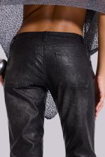 Black Cooper PU Bootcut Jeans - Image 7