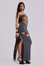 Xuxa Slashed Maxi Dress - Image 6