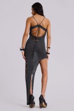 Zila Asymmetric Distressed Knit Dress - Image 10