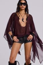 Vaca Whipstitch Faux Leather Mini Shorts in Black - Image 11