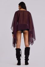 Kaiane Chiffon Cape Top - Image 4
