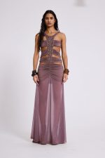 Hadassa Cut-Out Hand-Beaded Maxi Dress - Image 11