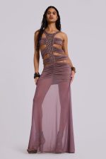 Hadassa Cut-Out Hand-Beaded Maxi Dress - Image 10