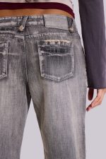 Hunter Loose Straight Leg Jeans in Grey Wash - Image 11