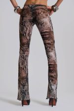 Snake Laced Mesh Trousers - Image 2