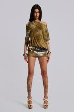 Ophidian Devore Backless Mini Dress - Image 8