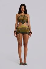 Amir Crochet Halter Mini Dress - Image 6