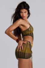 Amir Crochet Halter Mini Dress - Image 3