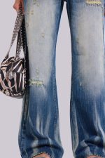 Hunter Loose Straight Leg Jeans in Blue Wash - Image 6