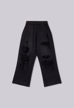 Distressed Black Baggy Monster Joggers - Image 2