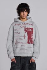 Open Casting Grey Marl Hoodie - Image 3