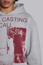 Open Casting Grey Marl Hoodie - Image 5