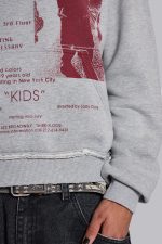 Open Casting Grey Marl Hoodie - Image 7