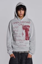 Open Casting Grey Marl Hoodie - Image 8