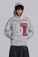 Open Casting Grey Marl Hoodie - Image 9