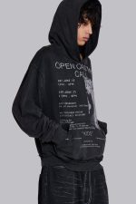 Open Casting Black Hoodie - Image 5