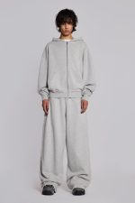Grey Oversized Monster Hoodie