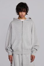 Grey Oversized Monster Hoodie - Image 2