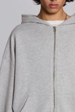Grey Oversized Monster Hoodie - Image 3