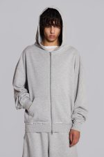 Grey Oversized Monster Hoodie - Image 5