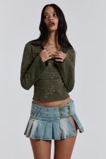 Ludlow Denim Mini Skirt - Image 9