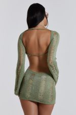Khaki Umbra Mini Dress - Image 5