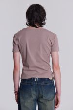 NTRLS Taupe Rib Tee - Image 3