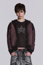 Deep Red Fade Mini Monster Hoodie - Image 6