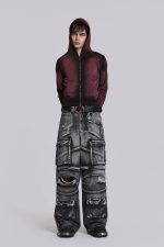 Deep Red Fade Mini Monster Hoodie - Image 3