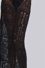 Black Metallic Umbra Maxi Dress - Image 7
